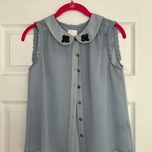 Lauren Conrad Light Blue Tank Blouse